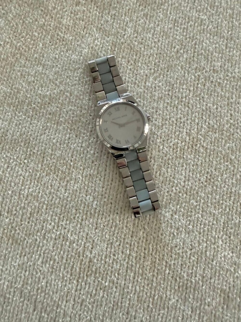 Michael Kors Silver & Light Blue Stainless Steel Watch MK-6150 - Picture 2 of 8